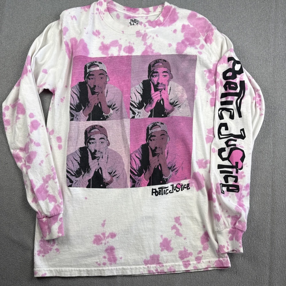 Tupac Shakur T-Shirt Poetic Justice Long Sleeve X Small